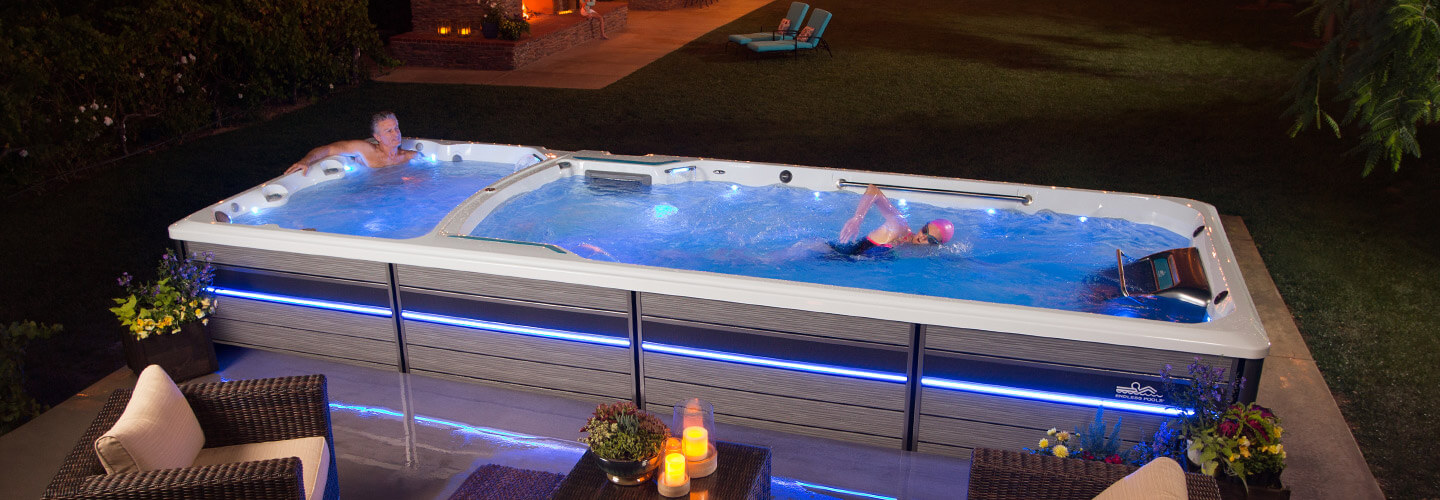 Hot Tub Lap Pool Combo For Sale