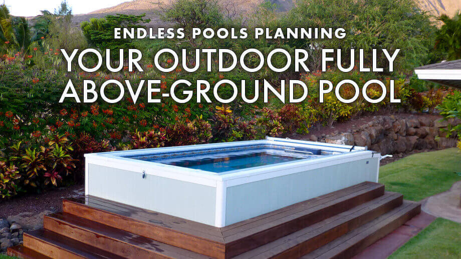 Deck swimming pools, above or in-ground lap pools